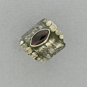 Pink Tourmaline  Statement Ring in Sterling Silver