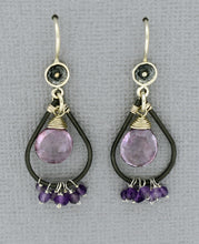 Load image into Gallery viewer, Faceted Semi Precious Tear Drop Earrings
