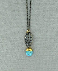 Turquoise Shield Necklace