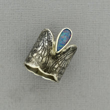 Load image into Gallery viewer, Butterfly Wing Opal Ring in Sterling Silver
