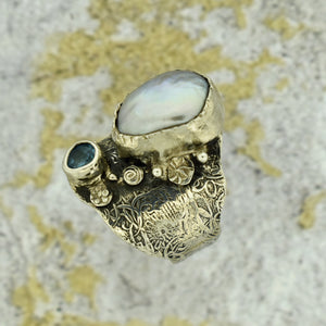 Baroque Pearl Ring