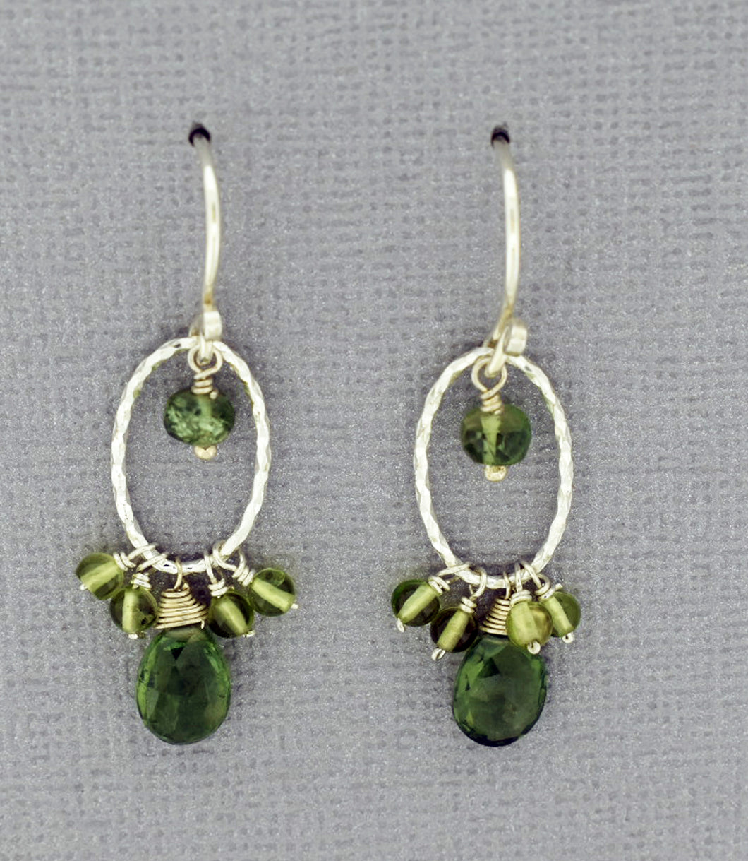 Peridot Earrings in sterling silver