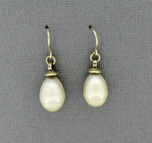 Load image into Gallery viewer, White Pearl Drop Earrings
